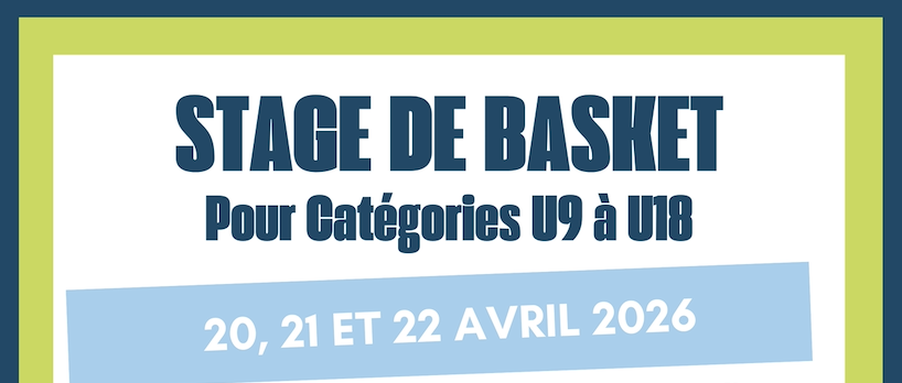 Stage Jeunes U9 à U18 pendant les vacances de Pâques